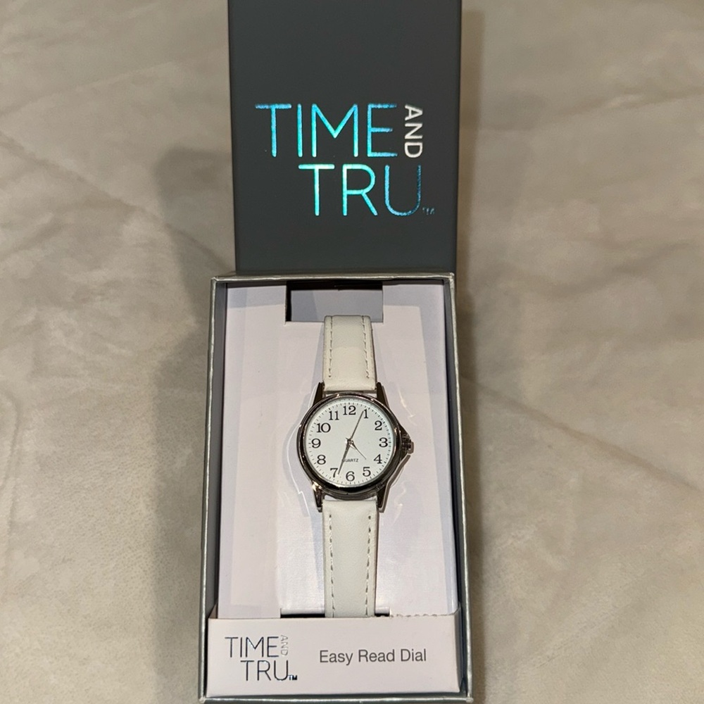 Watch White Band New in box Great Gift